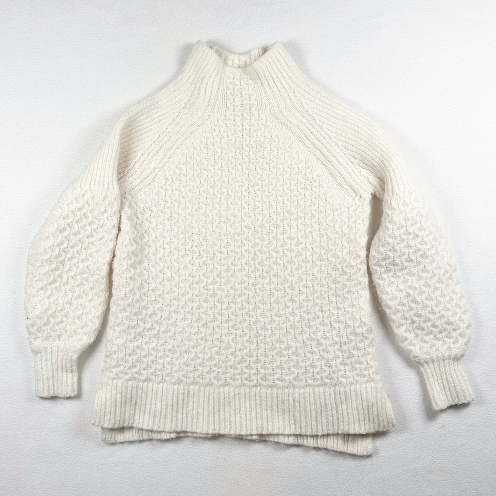 Anthropologie Bia‎ Mock Neck Tunic Sweater Cream Size XS - Picture 2 of 10